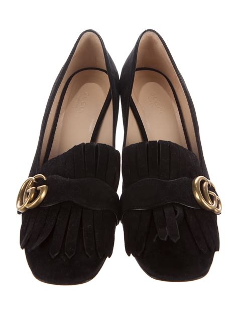 gucci marmont suede shoes|Gucci Marmont shoes for women.